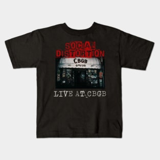 social distortion live at cbgb Kids T-Shirt